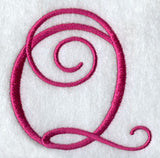 Fancy Flourish Capital Letter Q - 4 Inch