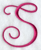 Fancy Flourish Capital Letter S - 4 Inch