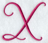 Fancy Flourish Capital Letter X - 4 Inch