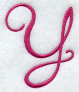 Fancy Flourish Capital Letter Y - 4 Inch