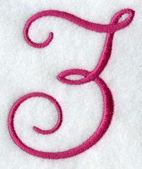 Fancy Flourish Number 3 - 4 Inch