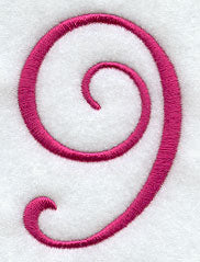 Fancy Flourish Number 9 - 4 Inch