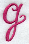 Fancy Flourish Lower Case g - 4 Inch