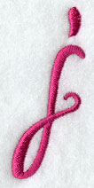 Fancy Flourish Lower Case j - 4 Inch