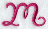 Fancy Flourish Lower Case m - 4 Inch