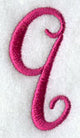 Fancy Flourish Lower Case q - 4 Inch