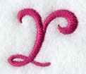 Fancy Flourish Lower Case r - 4 Inch