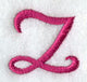 Fancy Flourish Lower Case z - 4 Inch