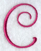 Fancy Flourish Capital Letter C - 4 Inch