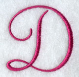 Fancy Flourish Capital Letter D - 4 Inch