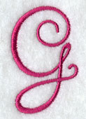 Fancy Flourish Capital Letter G - 4 Inch