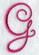 Fancy Flourish Capital Letter G - 4 Inch