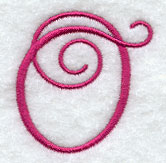 Fancy Flourish Capital Letter O - 4 Inch