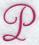 Fancy Flourish Capital Letter P - 4 Inch