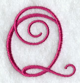 Fancy Flourish Capital Letter Q - 4 Inch