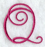 Fancy Flourish Capital Letter Q - 4 Inch