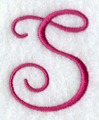 Fancy Flourish Capital Letter S - 4 Inch