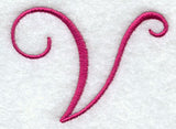 Fancy Flourish Capital Letter V - 4 Inch