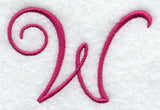 Fancy Flourish Capital Letter W - 4 Inch