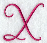 Fancy Flourish Capital Letter X - 4 Inch
