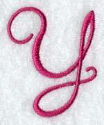 Fancy Flourish Capital Letter Y - 4 Inch