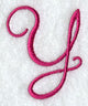 Fancy Flourish Capital Letter Y - 4 Inch