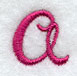 Fancy Flourish Lower Case a - 4 Inch
