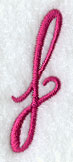 Fancy Flourish Lower Case f - 4 Inch