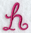 Fancy Flourish Lower Case h - 4 Inch