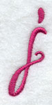 Fancy Flourish Lower Case j - 4 Inch