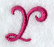 Fancy Flourish Lower Case r - 4 Inch