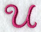 Fancy Flourish Lower Case u - 4 Inch