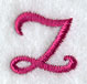 Fancy Flourish Lower Case z - 4 Inch