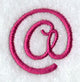 Fancy Flourish Punctuation At Sign - 4 Inch