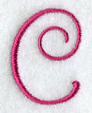 Fancy Flourish Capital Letter C - 4 Inch
