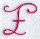 Fancy Flourish Capital Letter F - 4 Inch