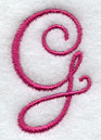 Fancy Flourish Capital Letter G - 4 Inch