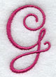 Fancy Flourish Capital Letter G - 4 Inch