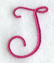 Fancy Flourish Capital Letter J - 4 Inch