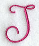 Fancy Flourish Capital Letter J - 4 Inch