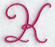 Fancy Flourish Capital Letter K - 4 Inch
