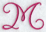 Fancy Flourish Capital Letter M - 4 Inch