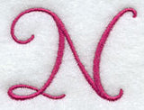 Fancy Flourish Capital Letter N - 4 Inch