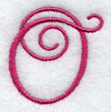 Fancy Flourish Capital Letter O - 4 Inch