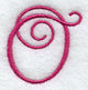 Fancy Flourish Capital Letter O - 4 Inch