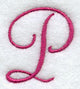 Fancy Flourish Capital Letter P - 4 Inch