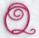 Fancy Flourish Capital Letter Q - 4 Inch