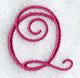 Fancy Flourish Capital Letter Q - 4 Inch