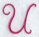 Fancy Flourish Capital Letter U - 4 Inch