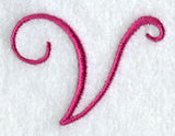 Fancy Flourish Capital Letter V - 4 Inch